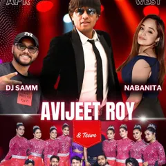 Poster for our show in Medinipur West. We bring our full team and production to public festivals to give the audience a complete concert experience.
