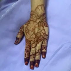 I tried something different with this one, focusing on large, abstract floral shapes with wavy lines. The stain came out beautifully, highlighting the unique pattern.