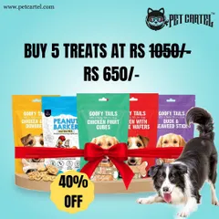 Get more for less with this special bundle deal on Goofy Tails treats. This offer gives you a variety of five different treat packs at a significant discount.