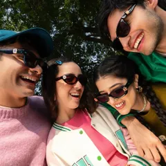 This campaign for Lenskart was all about capturing a youthful, fun, and energetic vibe. I curated a wardrobe of colorful, casual outfits including varsity jackets and bright knits to reflect the playful nature of the eyewear collection.