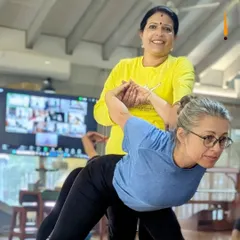 With a little support, we can find comfort in the journey while building strength and balance. This is the essence of my teaching at Yogakshema.
