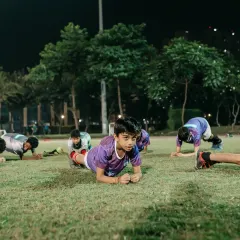 Discipline in every move. Our players know that dedication on the field, even in fitness drills, is what separates the good from the great.