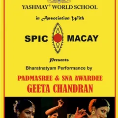 The official poster for my SPICMACAY performance at Yashmay World School. Collaborating with educational institutions to promote our heritage is a core part of my mission.