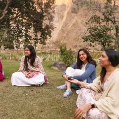 Precious moments of community and connection at our Rishikesh retreat. It was my first retreat to host, and it was magical how everything, and everyone, fell into place.