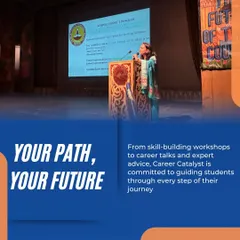 Our Career Catalyst cell is dedicated to guiding students on their path to the future. From skill-building workshops to expert advice, we are committed to supporting them through every step of their educational and professional journey.