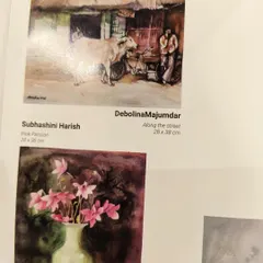 My artwork as it appeared in the official exhibition catalog for the watercolor show in Hanoi, Vietnam.