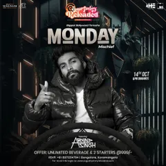 The poster for Monday Mischief at Sugar Factory Reloaded. We offer unlimited beverages and starters to make sure your week starts right.