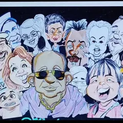A collage of the many faces I've drawn. This shows the wide variety of expressions and characters I can create.