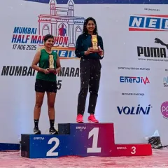 A podium finish at the Mumbai Half Marathon. My return is a roar. This is proof that with the right coaching and mindset, you can come back stronger from any setback.
