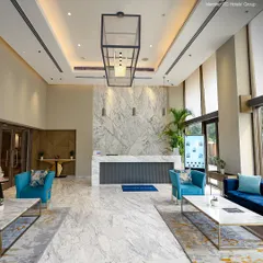 Our lobby is designed to impress, with its high ceilings, marble flooring, and elegant lighting. It sets the tone for a stay defined by sophistication and comfort.