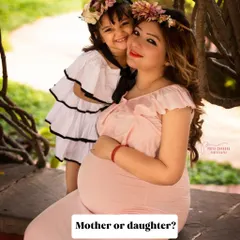 Who is the better poser? This mother-daughter maternity shoot was filled with so much fun and love, celebrating the bond they share as they await a new arrival.