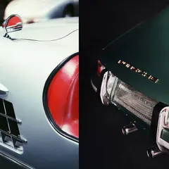 Close-up shots focusing on the beautiful lines and textures of classic cars. From the rear fin of a Mercedes to the grille of a vintage Porsche, I love finding the art in the engineering.