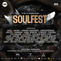 The full artist lineup for Soul Fest Goa. Being part of such a diverse and talented group of DJs is an honor and shows the scale of the events I participate in.