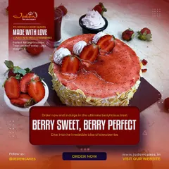 It's officially berry season! Our strawberry cake is made with love and loaded with fresh strawberries, with crunchy almond flakes on the side for the perfect texture.