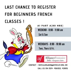 It is never too late to start your career in French. We offer weekend and weekday batches for beginners to accommodate your schedule.