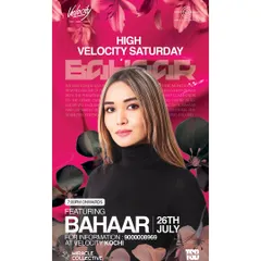 My poster for 'High Velocity Saturday' at Velocity, Kochi. Super pumped to see the Kochi peeps.