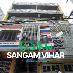 This multi-story residence in Sangam Vihar is now generating its own clean electricity. We installed a powerful 13.5 kW system, custom-designed to meet the energy needs of a large family home in a dense urban environment.