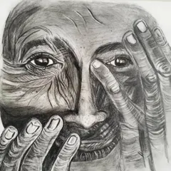 This realistic pencil sketch shows the level of detail and emotion we can achieve with just graphite. In my classes, I teach techniques for creating lifelike textures and expressions, helping you master advanced portrait drawing.
