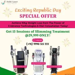 I combine three powerful technologies to help you achieve significant inch loss and body contouring. This image showcases the equipment for Cryolipolysis (fat freezing), Cavitation & RF (fat melting and skin tightening), and Body Sculpting (muscle toning). This multi-technology approach allows me to create a truly personalized and effective treatment plan.