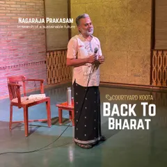 Nagaraja Prakasam, author of "Back to Bharat," stands in our space before his powerful talk on impact investing and sustainable entrepreneurship. His session explored how purpose driven ideas can create a future that works for everyone.