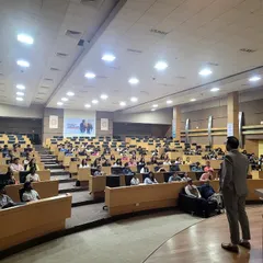 Our Partner addresses a full auditorium at Mahindra University's School of Law. These engagements allow us to share our extensive experience in dispute resolution and corporate law with the legal community.