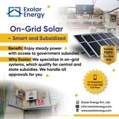 On-grid solar systems are smart, subsidized, and provide steady power. We specialize in these systems and handle all government approvals for you.