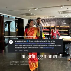 A fangirling moment. When one of our favorite brands, Angadi, reposts our work, it feels like a dream collaboration and a testament to the power of manifestation.