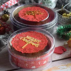 My special Christmas cake, made with fruits soaked for two years in rum and feni. It's available for order during the holiday season in various sizes, perfect for gifting or enjoying yourself.