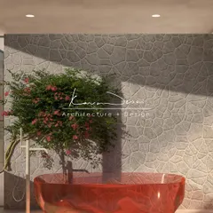 This bathroom design proves simplicity doesn't have to be predictable. A transparent glass bathtub acts as a striking focal point without interrupting the calm, monotone palette of the space.