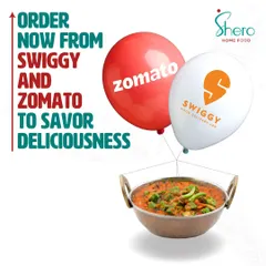 You can find us on your favorite food delivery platforms. Order now from Swiggy and Zomato to savor the deliciousness of our home-cooked meals.