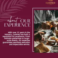 With over 12 years in the industry, we have built a reputation for excellence. Our expertise guarantees seamless execution and impeccable service for events of any scale.