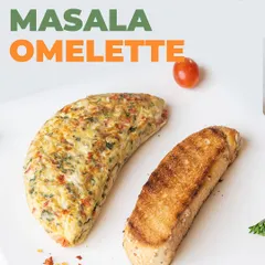 For those who like a little spice in the morning, our Masala Omelette is packed with fresh herbs and spices, served with a side of toast.