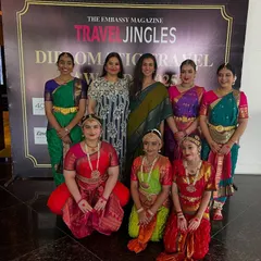 Beaming with pride with my students after their spectacular performance for an audience of ambassadors from over 50 countries. It was an unforgettable platform for these young dancers.