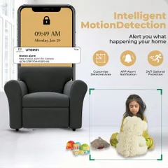 My intelligent motion detection systems alert you the moment activity is detected. You can customize the detection area and receive app notifications, giving you optional 24/7 protection for your family and property.