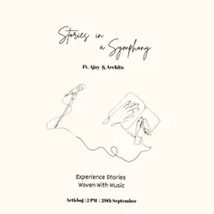 The official poster for "Stories in a Symphony," a unique show combining storytelling and music. I am always open to collaborating on artistic and curated events.