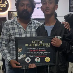 May batch graduate Shahid Kami with his certificate. We are committed to nurturing the next generation of talented tattoo artists.
