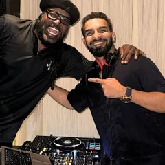 Sixes on the field, mixes on the deck. It was an honor to share the console with the Universe Boss, Chris Gayle.