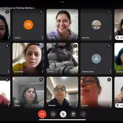 This is a snapshot from one of my virtual coaching sessions on "The Art of Hosting Workshops." I was sharing my 11 years of experience with 17 amazing women from around the world, covering everything from pricing and marketing to managing group dynamics.