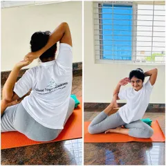 Yoga is the practice of self-love and self-acceptance. Here is Anushree, showing wonderful progress in her Eka Pada Rajakapotasana (One-Legged King Pigeon Pose).