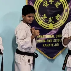 Two of my students achieving the rank of black belt. This is a significant milestone that reflects years of dedication, perseverance, and a profound understanding of Seibukan karate principles.