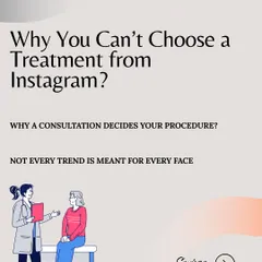 Just because a treatment is trending on Instagram doesn't mean it's right for you. A professional consultation is essential to diagnose your specific concern, consider your medical history, and create a safe, effective plan. Your skin is unique, and your treatment should be too.