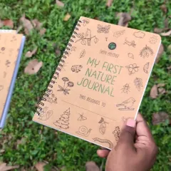 Our one-of-a-kind "My First Nature Journal," loaded with activities, stickers, and journaling pages to make outdoor time even more fun and engaging for kids.
