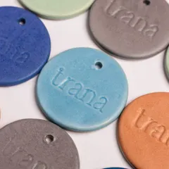 A look at our range of smooth matte glazes. These glazes give a beautiful, even finish and come in a variety of modern, earthy colors. The stamped 'Trana' test tiles are ready for the kiln.