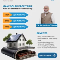 Make solar profitable by availing the benefits of the PM Surya Ghar Yojana. This infographic outlines the easy enrollment process, savings on bills, low maintenance, and other financial benefits.