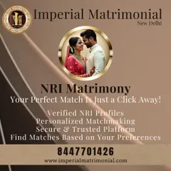 This graphic reinforces our commitment to NRI matrimony. With verified profiles and a trusted platform, we make finding your perfect match across the globe a seamless experience.