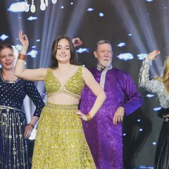 We had a great time teaching this lovely group of international guests. It's wonderful to see people from different cultures embrace Bollywood dance with such joy.