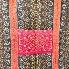 A collection of reversible memory quilts crafted from the sarees of a client's mother. Each side tells a different story, preserving the fabric's patterns and colors in a new, functional form.
