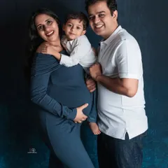 A full family portrait filled with smiles and love. It’s so important to capture these moments as a family of three before you become a family of four.