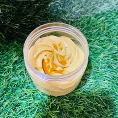 My Turmeric and Sandalwood whipped soap is perfect for those who love earthy, traditional scents. It has a rich, creamy texture and is packed with the natural goodness of turmeric.