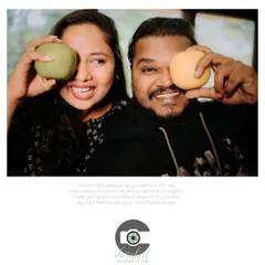 A fun and quirky shot in the kitchen. I love it when couples bring their unique, playful ideas to the session.